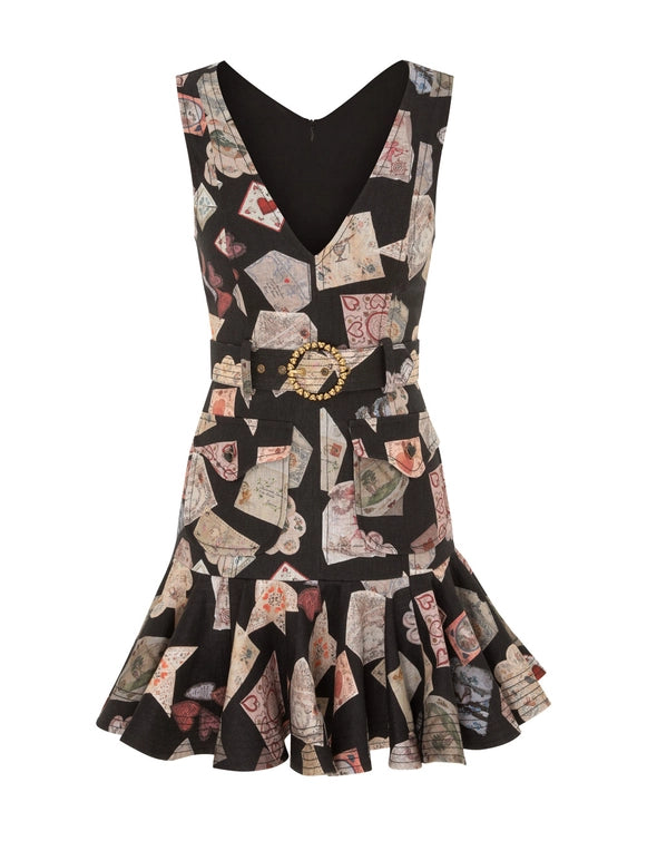 ZIMMERMANN Dream Flip Mini Dress | Black Love Letter