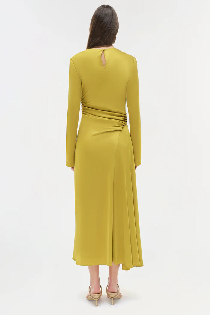 SIMKHAI Odessa Satin Midi Dress