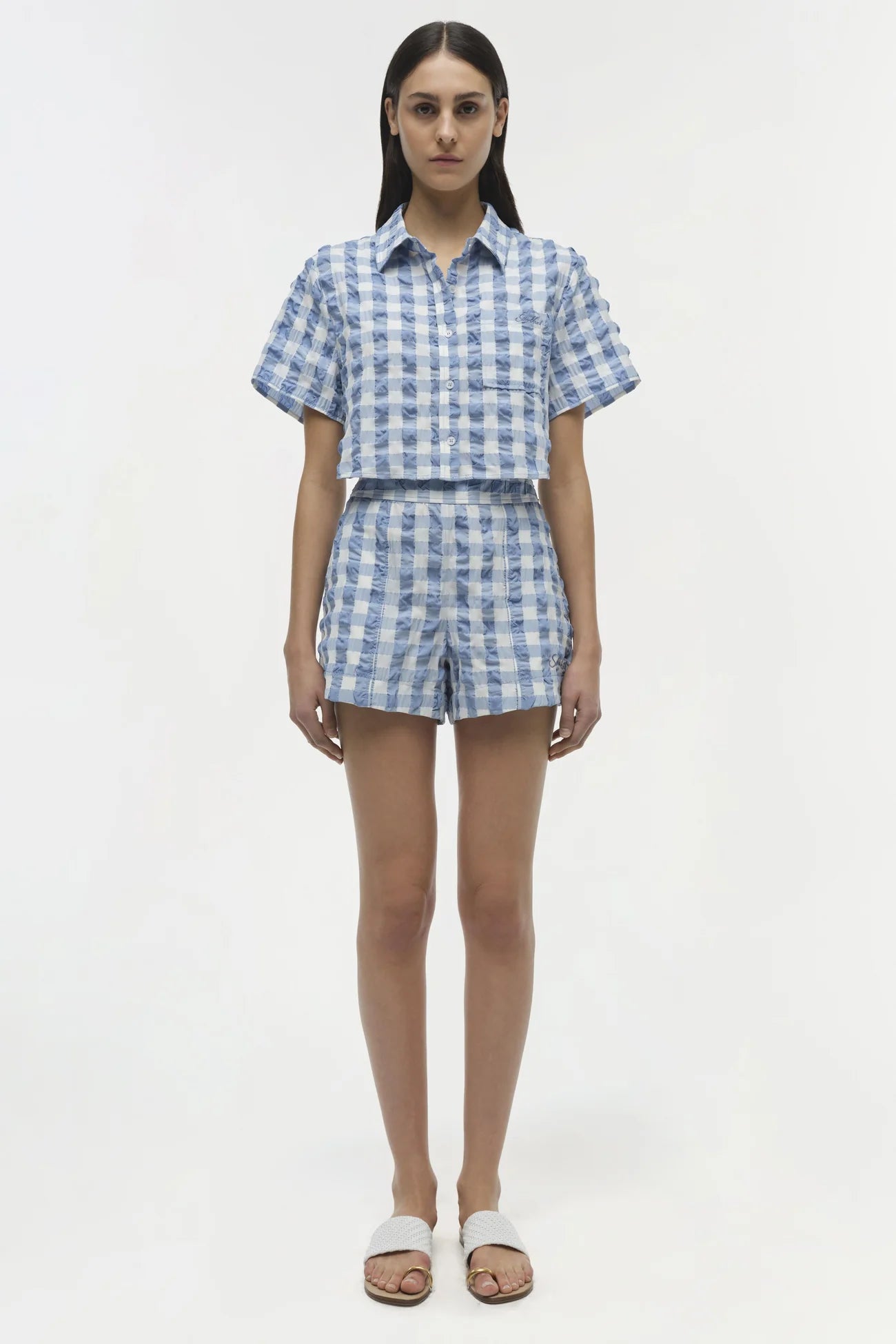 SIMKHAI Solange Cropped Shirt