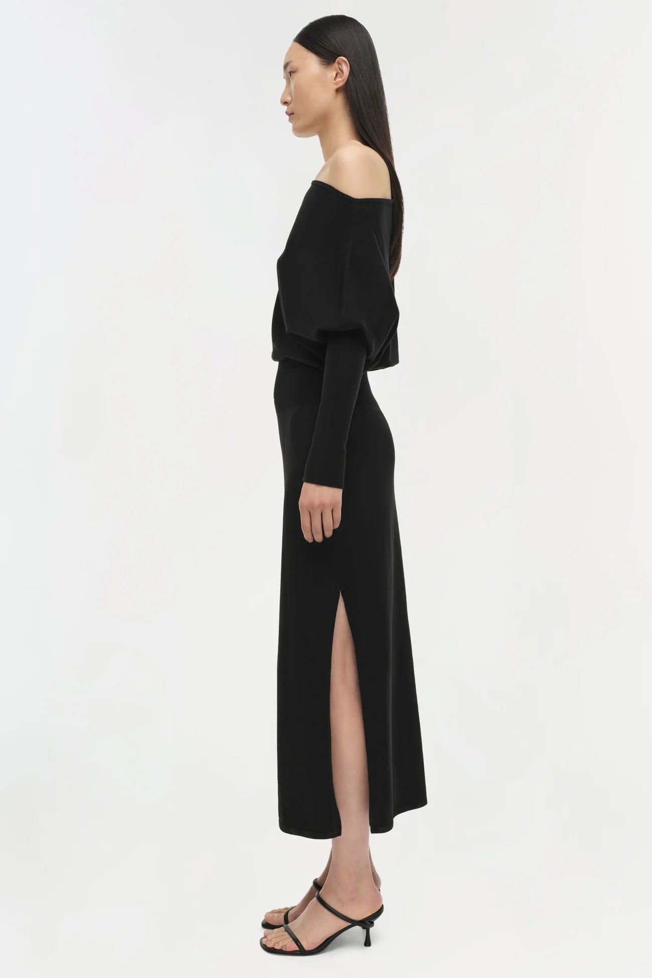 SIMKHAI Janese Off Shoulder Midi Dress