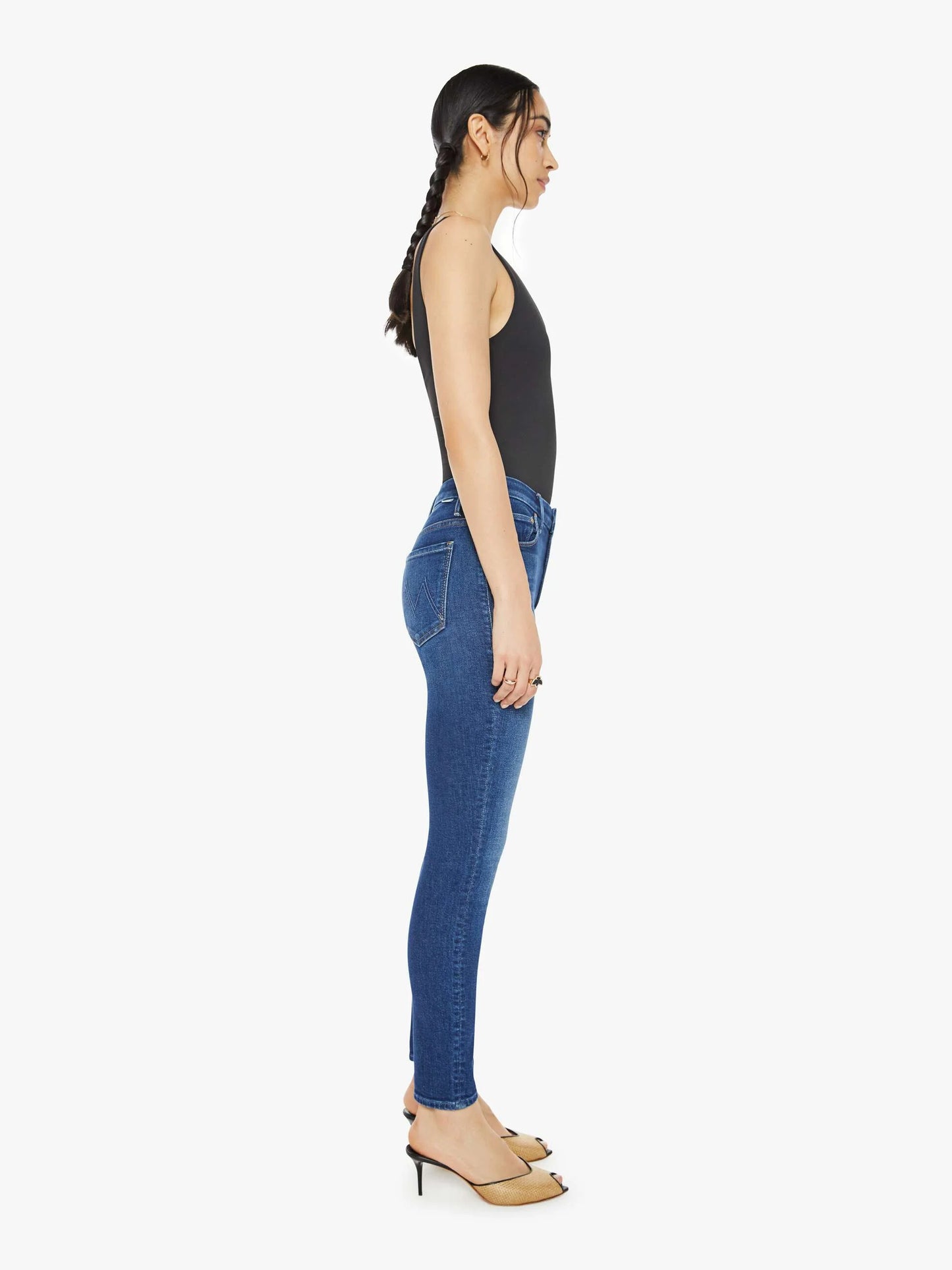 MOTHER High Waisted Looker Ankle