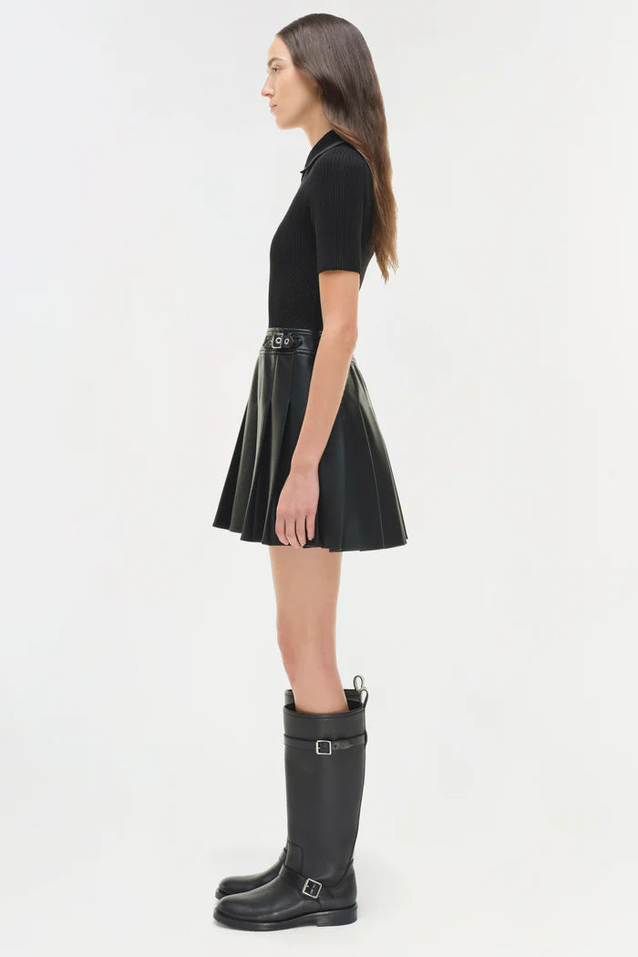 SIMKHAI Linnie Knit Combo Midi Dress