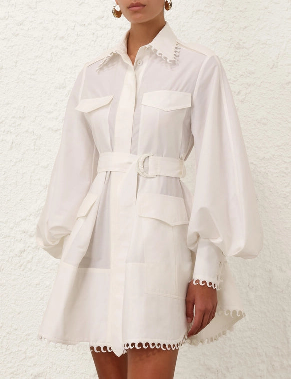 ZIMMERMANN Illuminate Utility Mini Dress