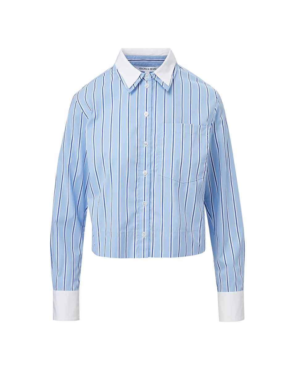 VERONICA BEARD Maia Double-Collar Shirt