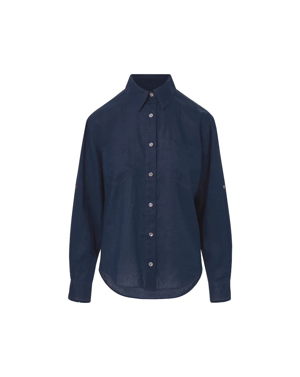VERONICA BEARD Gil Linen Shirt