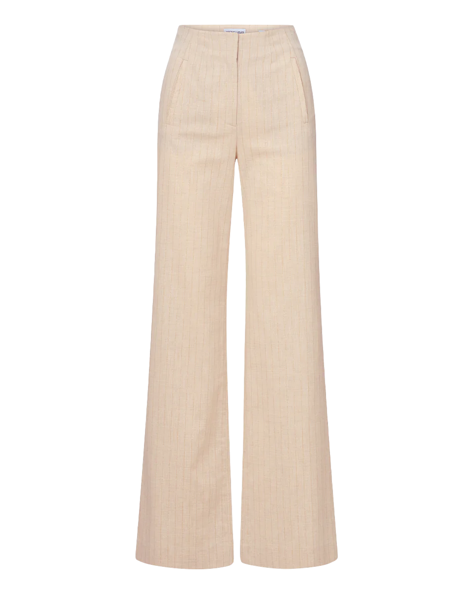 VERONICA BEARD Jude Metallic Pinstripe Pant