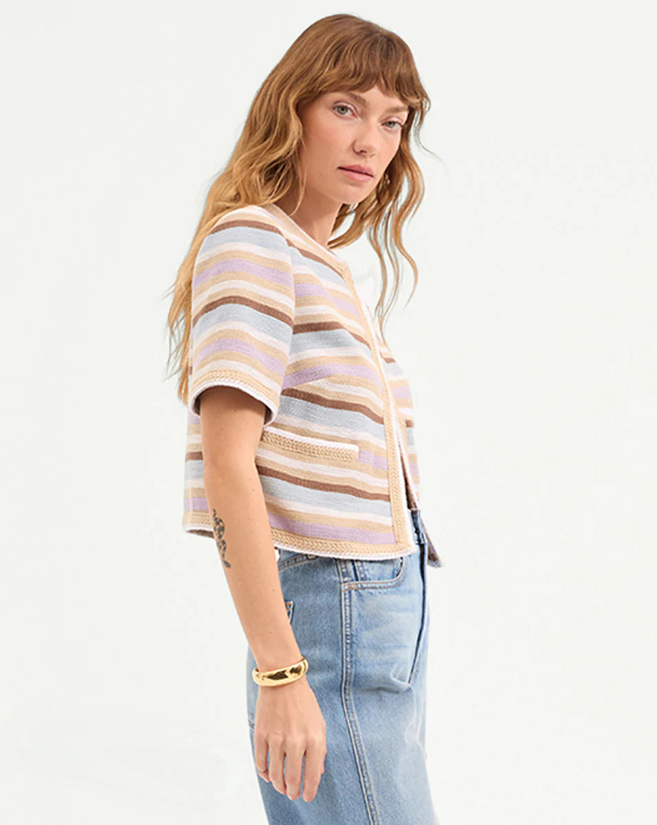 VERONICA BEARD Wyatt Short-Sleeve Jacket