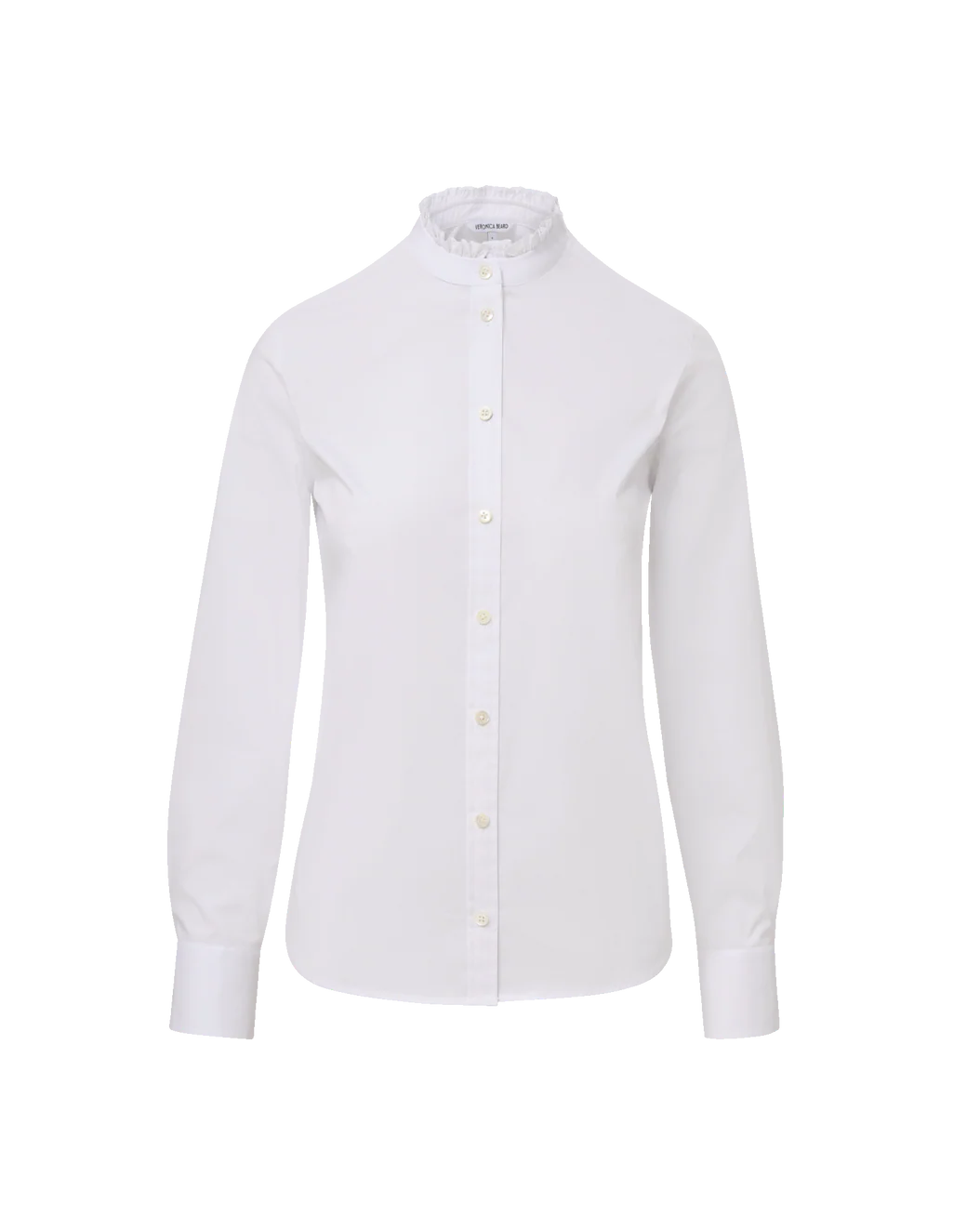 VERONICA BEARD Bays Ruffle-Collar Button-Down