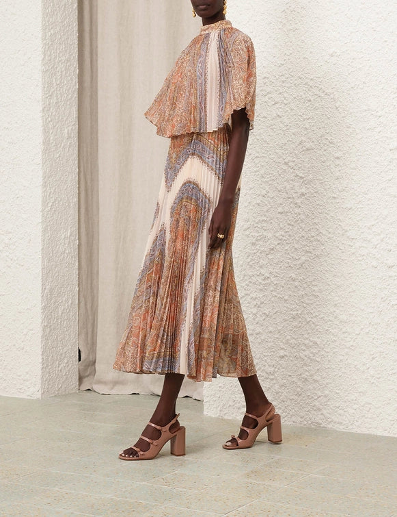 ZIMMERMANN Illustration Sunray Midi Dress