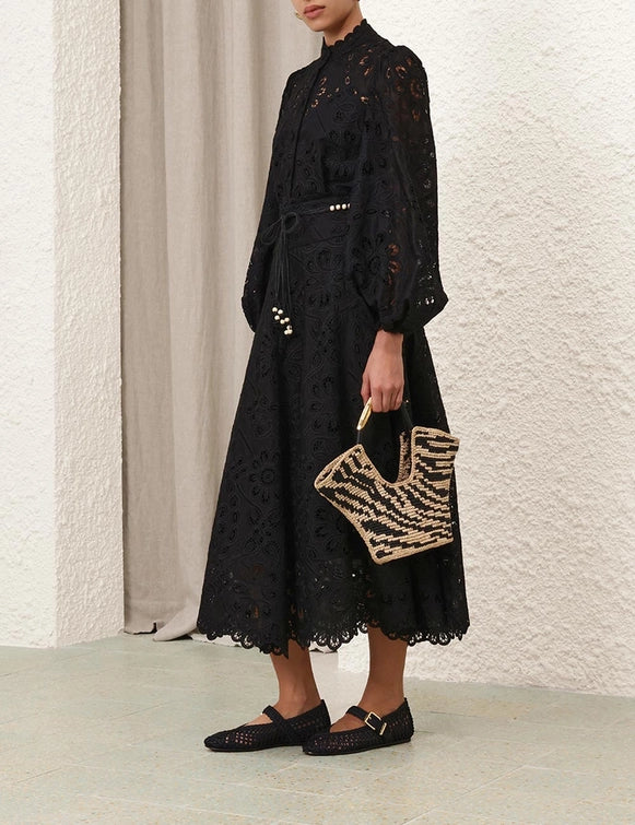 ZIMMERMANN Rhiannon Embroidered Skirt