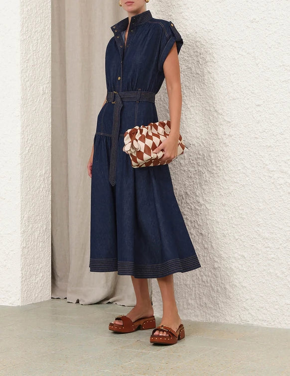 ZIMMERMANN Denim Midi Dress