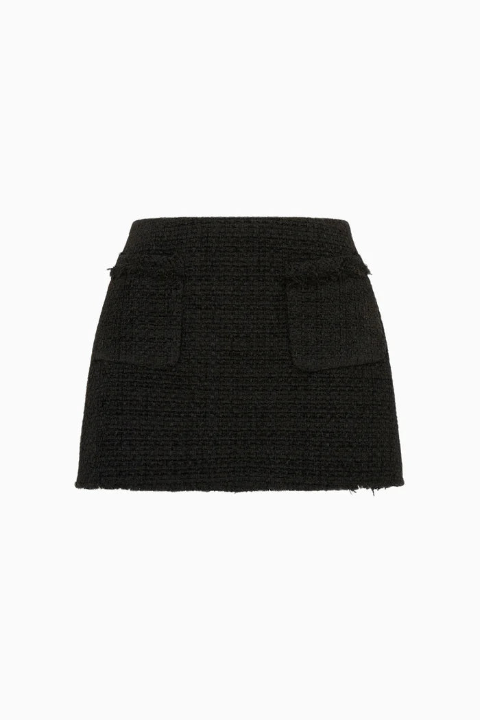 LOVE SHACK FANCY Breya Tweed Mini Skirt