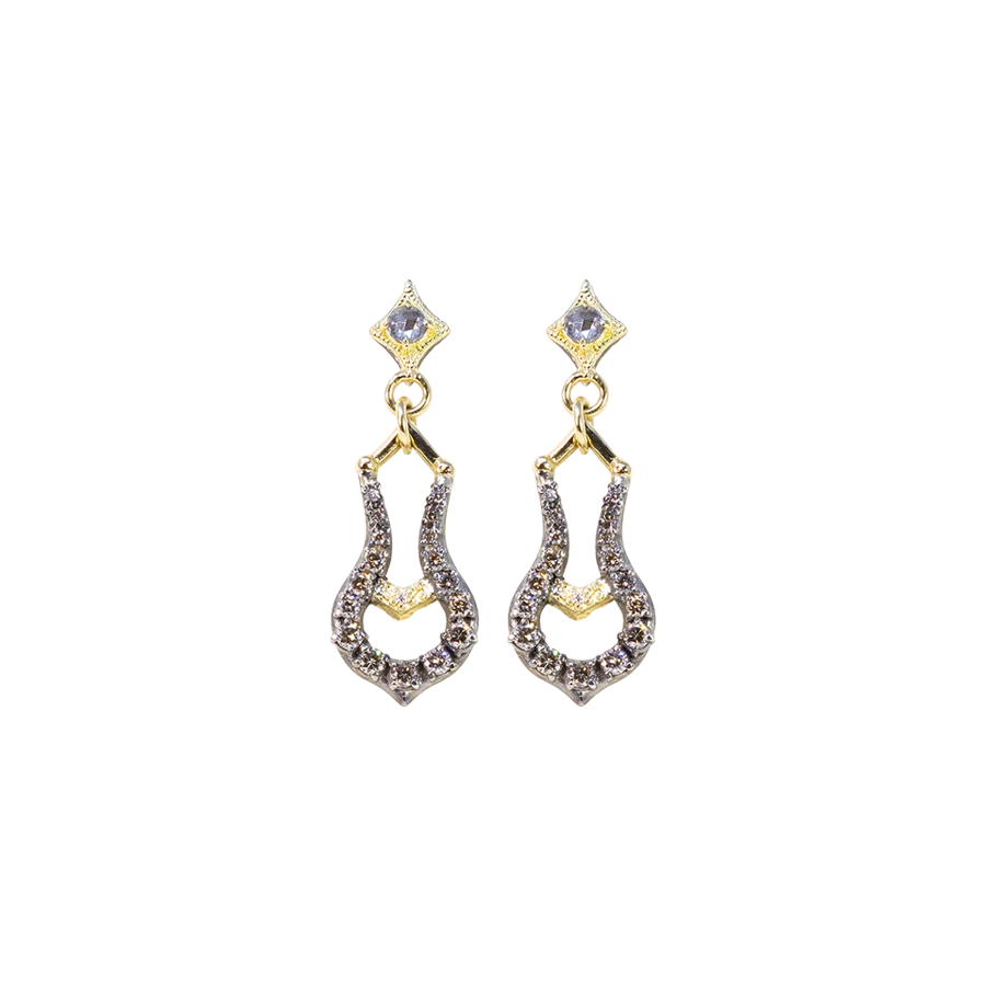 ARMENTA 22mm Horseshoes Drop Earrings