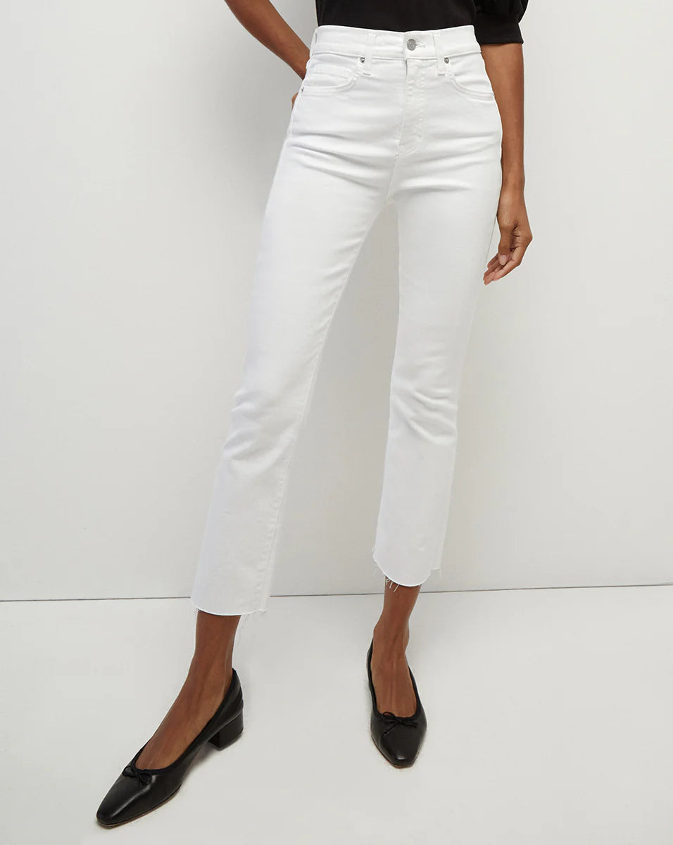 VERONICA BEARD Carly Kick Flare Raw Hem