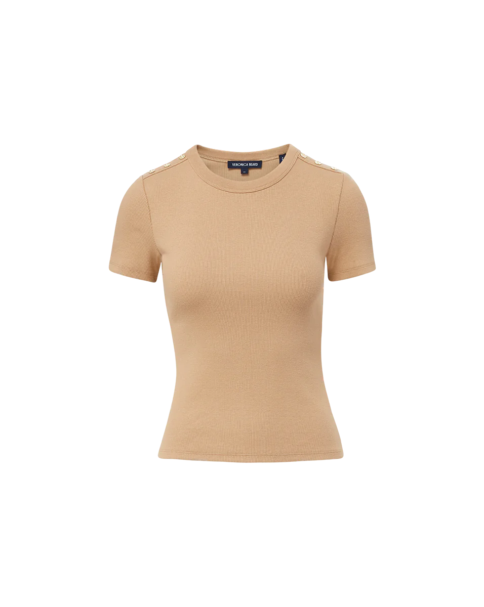 VERONICA BEARD Draya Ribbed Tee