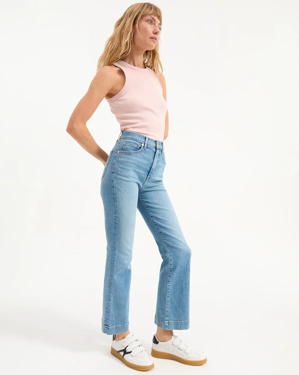 VERONICA BEARD Jordyn Cropped Tank Top