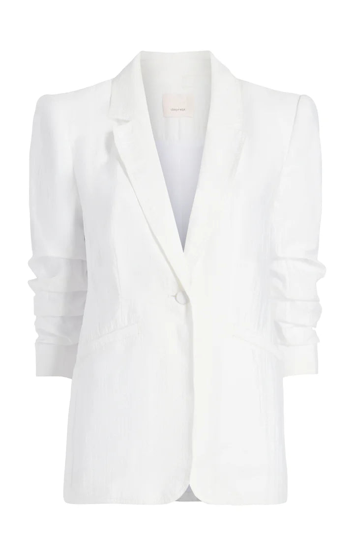 CINQ A SEPT Tumbled Woven Khloe Blazer