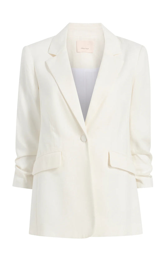 CINQ A SEPT Linen Suiting Kylie Blazer