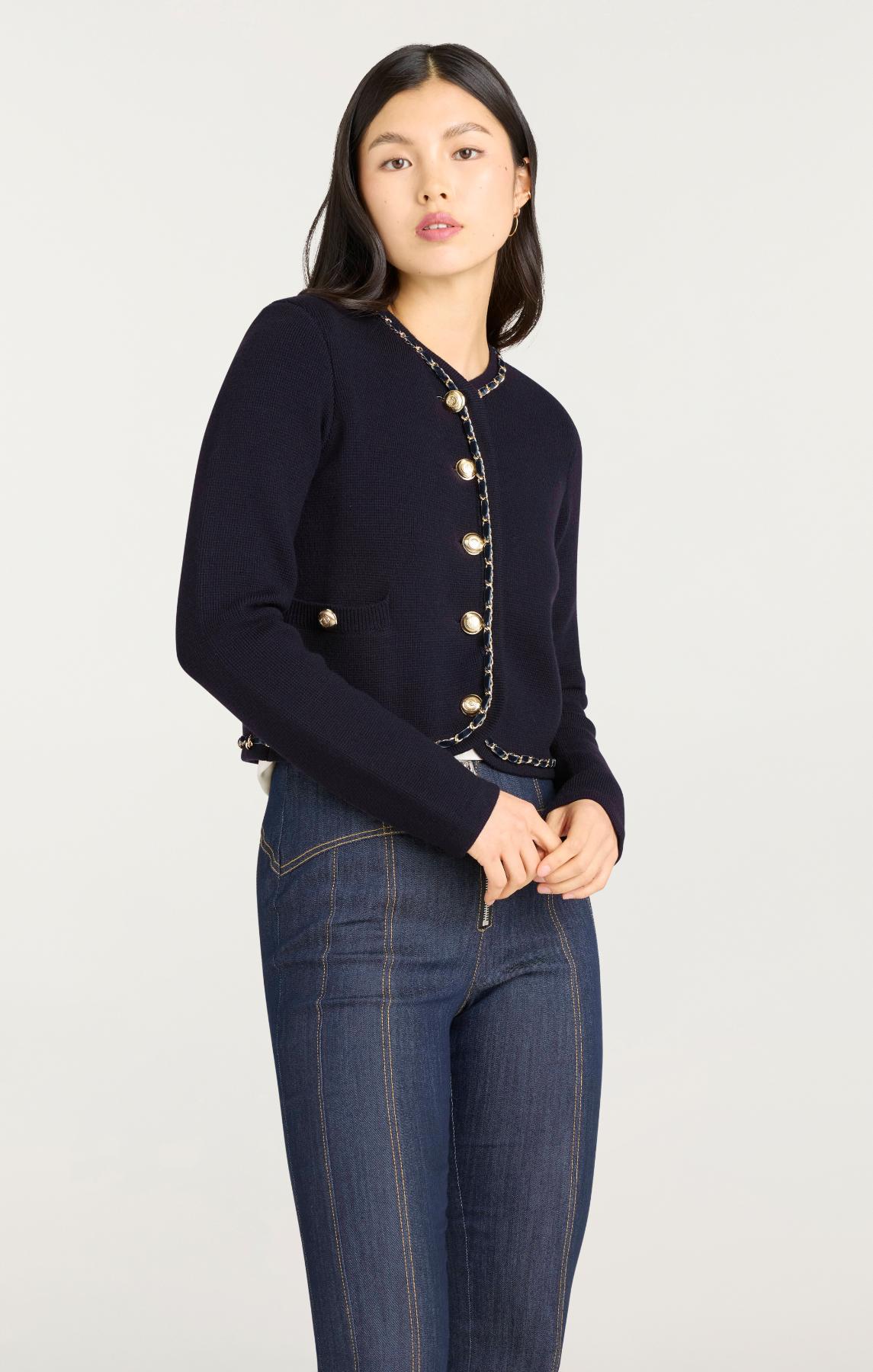 CINQ A SEPT Structured Benoite Cardigan