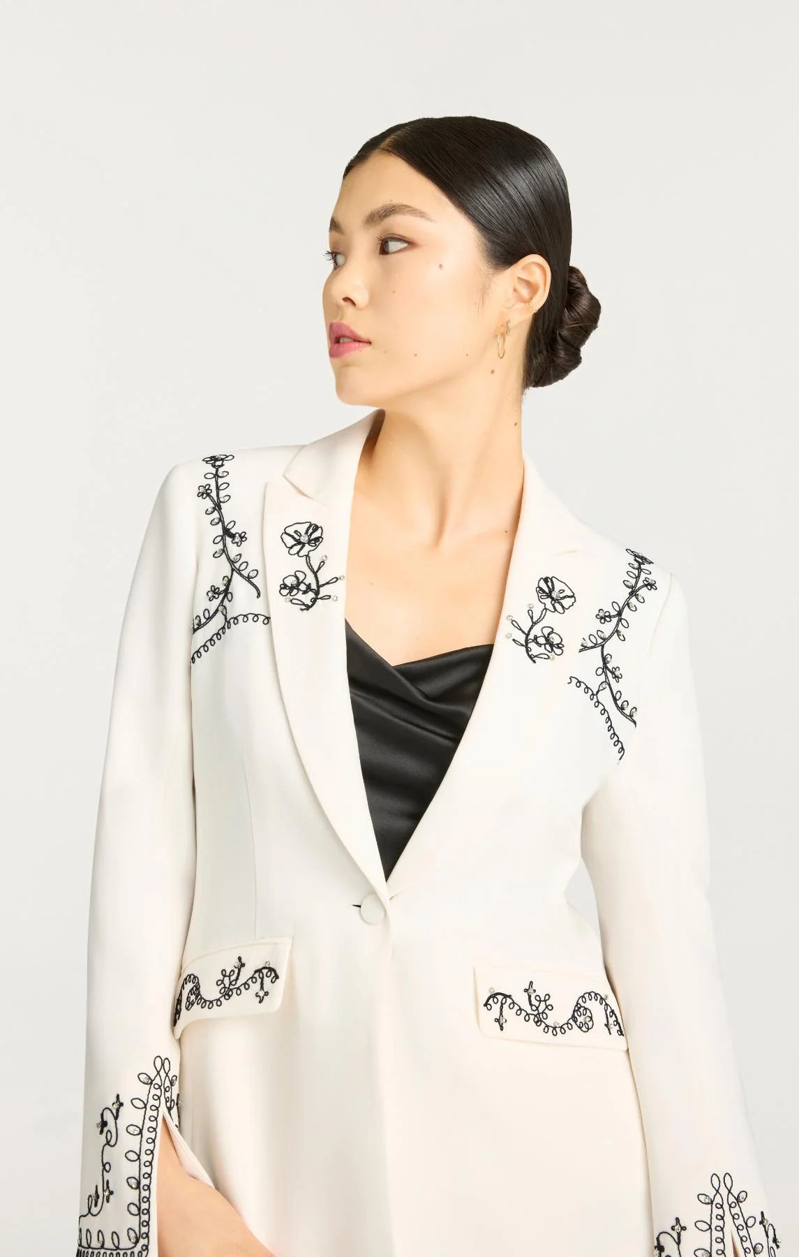 CINQ A SEPT Soutache Embellished Cheyenne Blazer