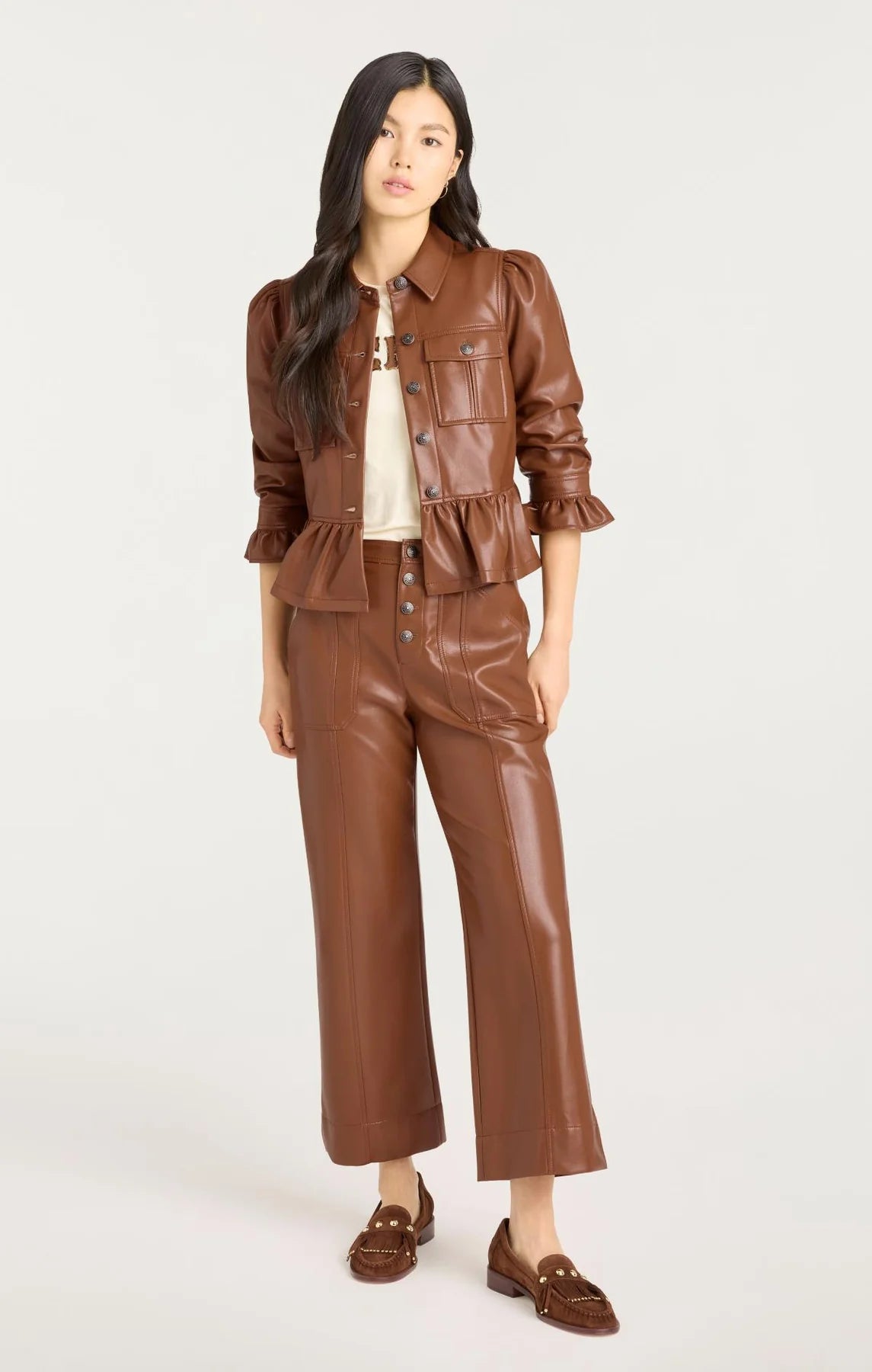 CINQ A SEPT Lite Vegan Leather Delanie Jacket