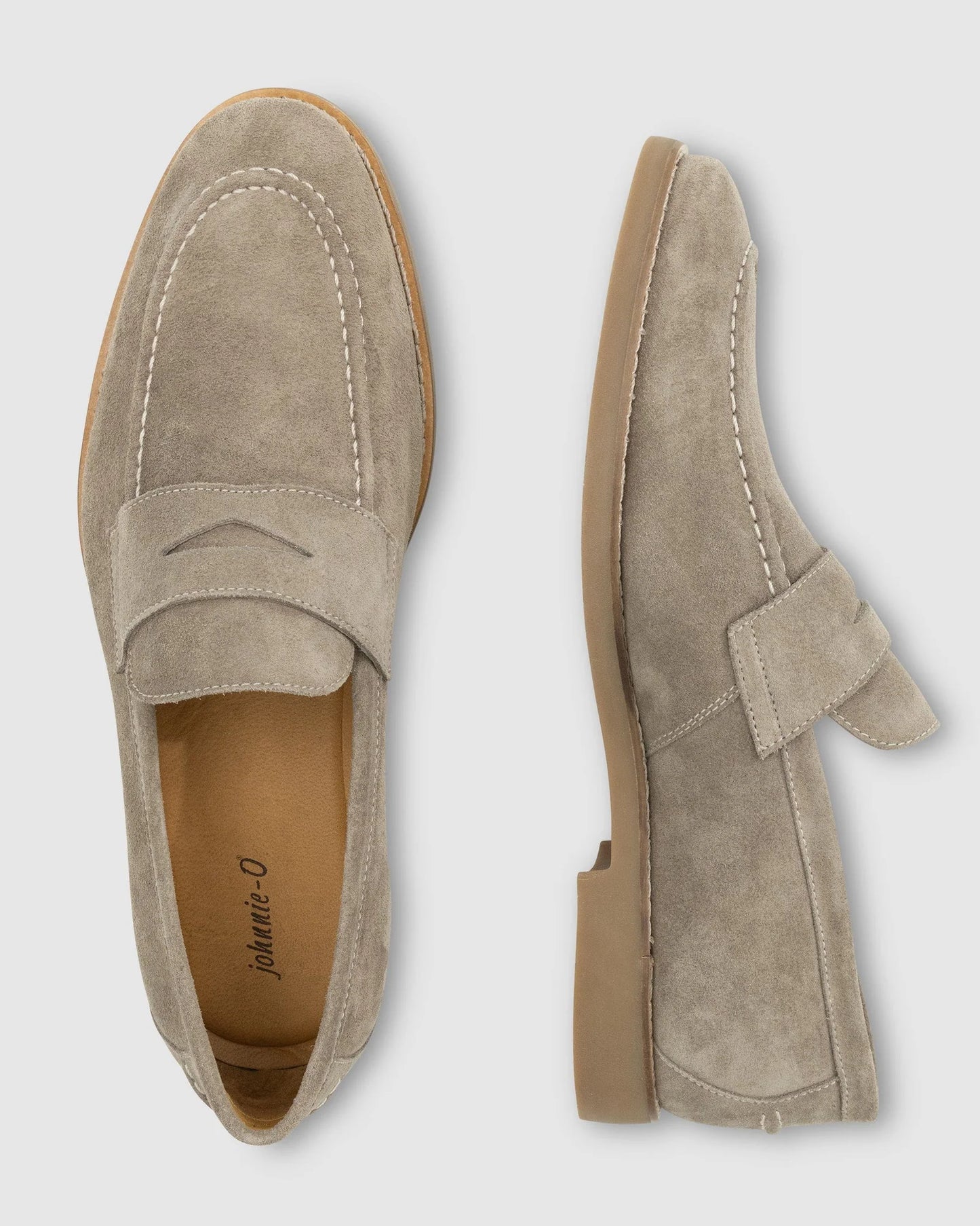 JOHNNIE-O J-Flex Suede Penny Loafer