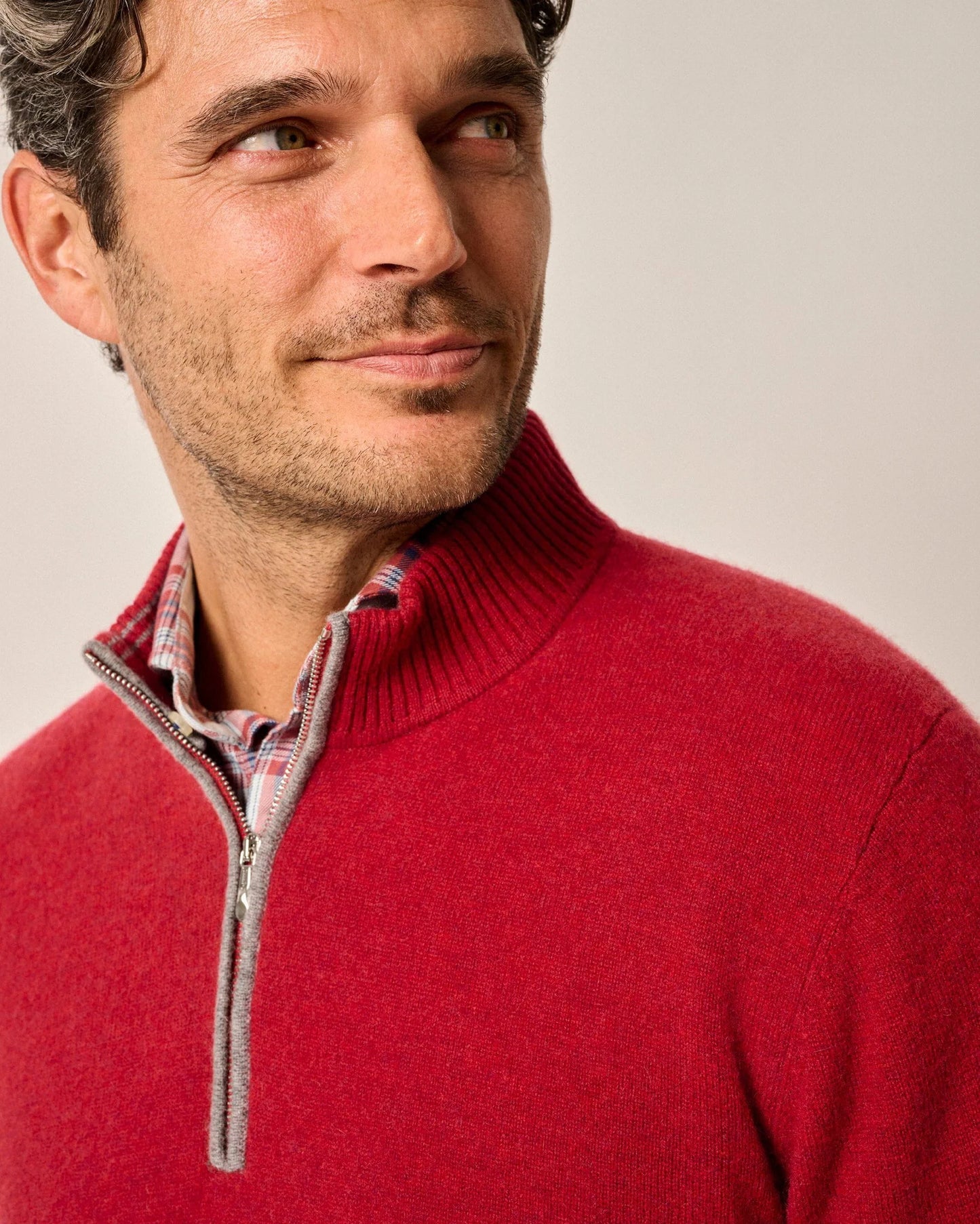 JOHNNIE-O Mayfair Cashmere Quarter Zip