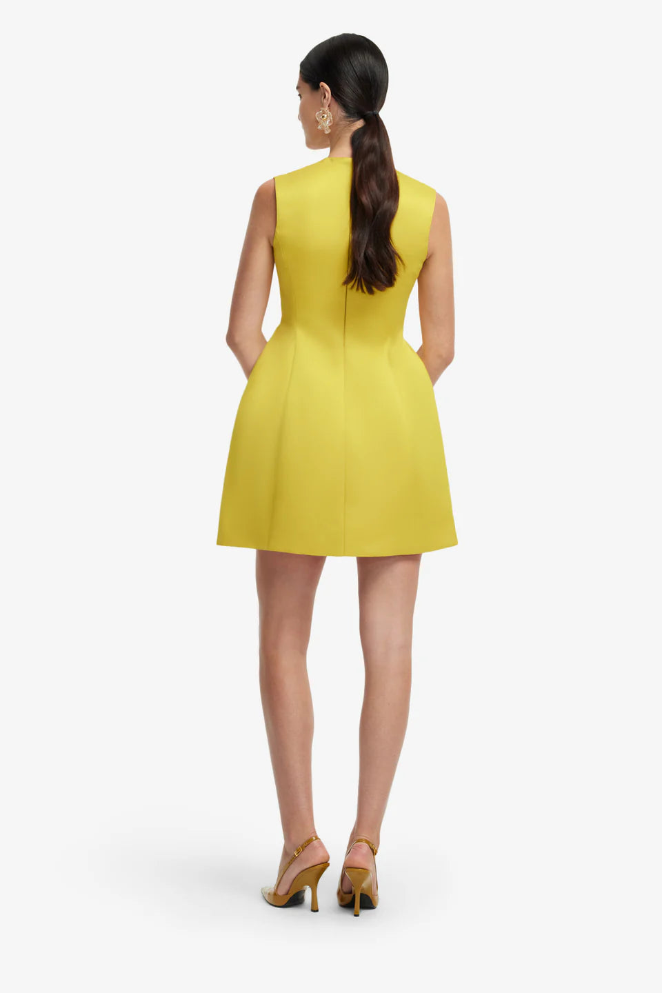 LEO LIN Bree V Neck Embroidery Mini Dress
