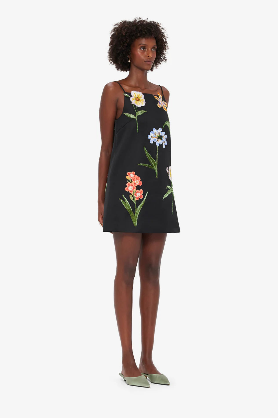 LEO LIN Leia Embroidered Mini Dress
