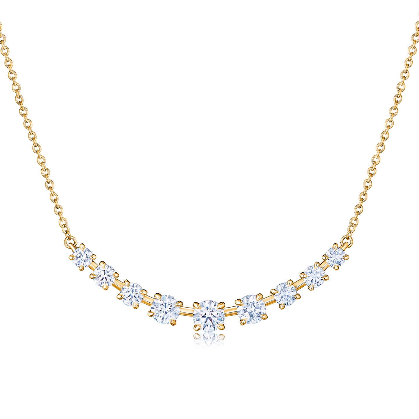 KWIAT Starry Night Nine-Stone Demi Necklace with Diamonds