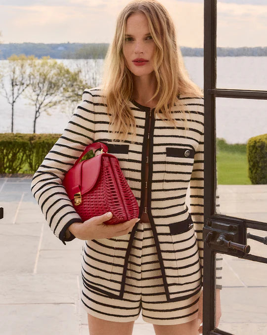 VERONICA BEARD Foster Striped Dickey Jacket