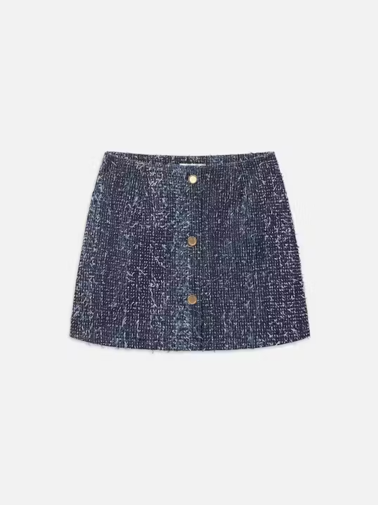 FRAME Denim Boucle Skirt