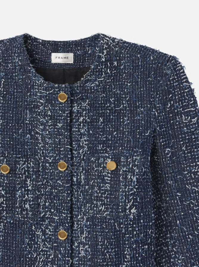 FRAME Denim Boucle Jacket