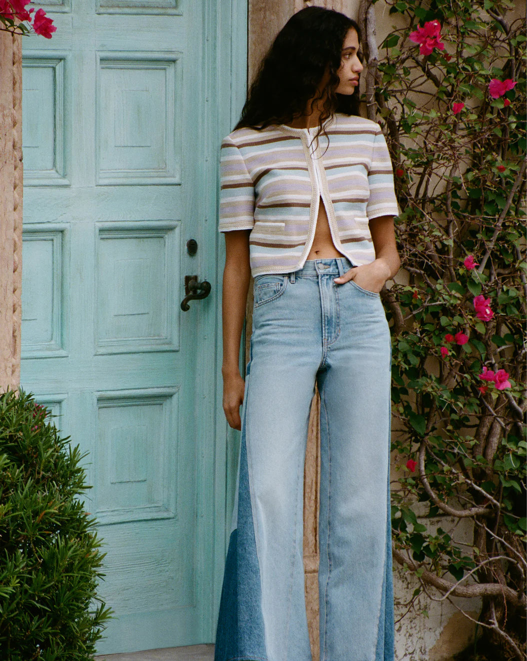 VERONICA BEARD Wyatt Short-Sleeve Jacket