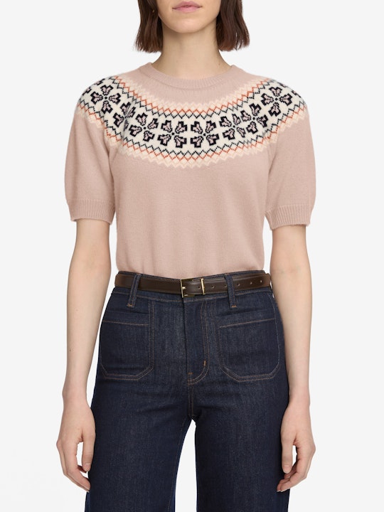 FRAME Cashmere Fair isle Crew Sweater