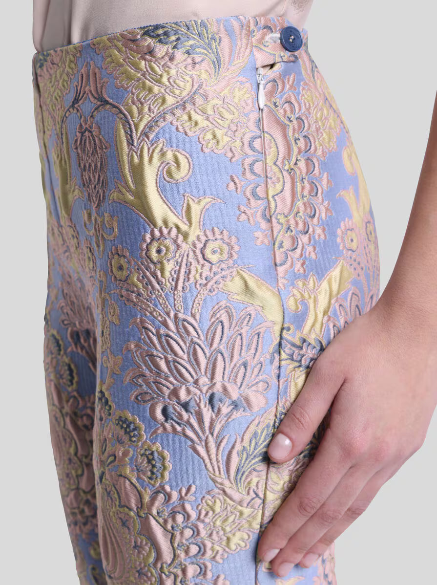 ETRO Floral Jacquard Trousers
