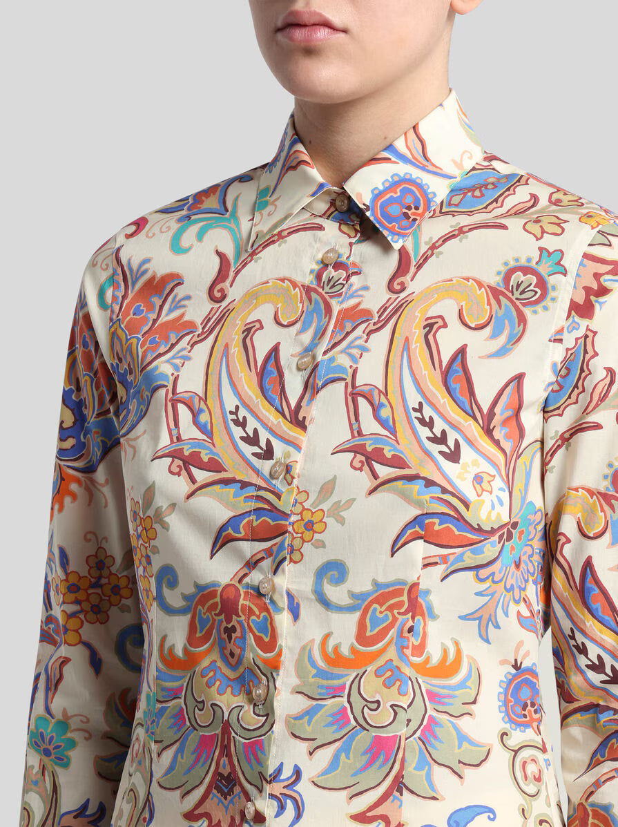 ETRO Printed Poplin Shirt