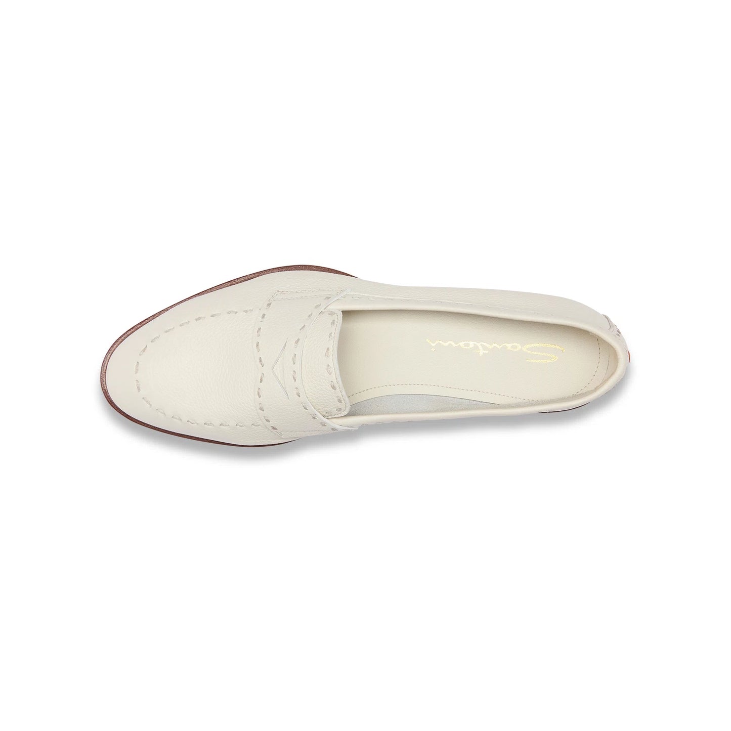 SANTONI Leather Loafer