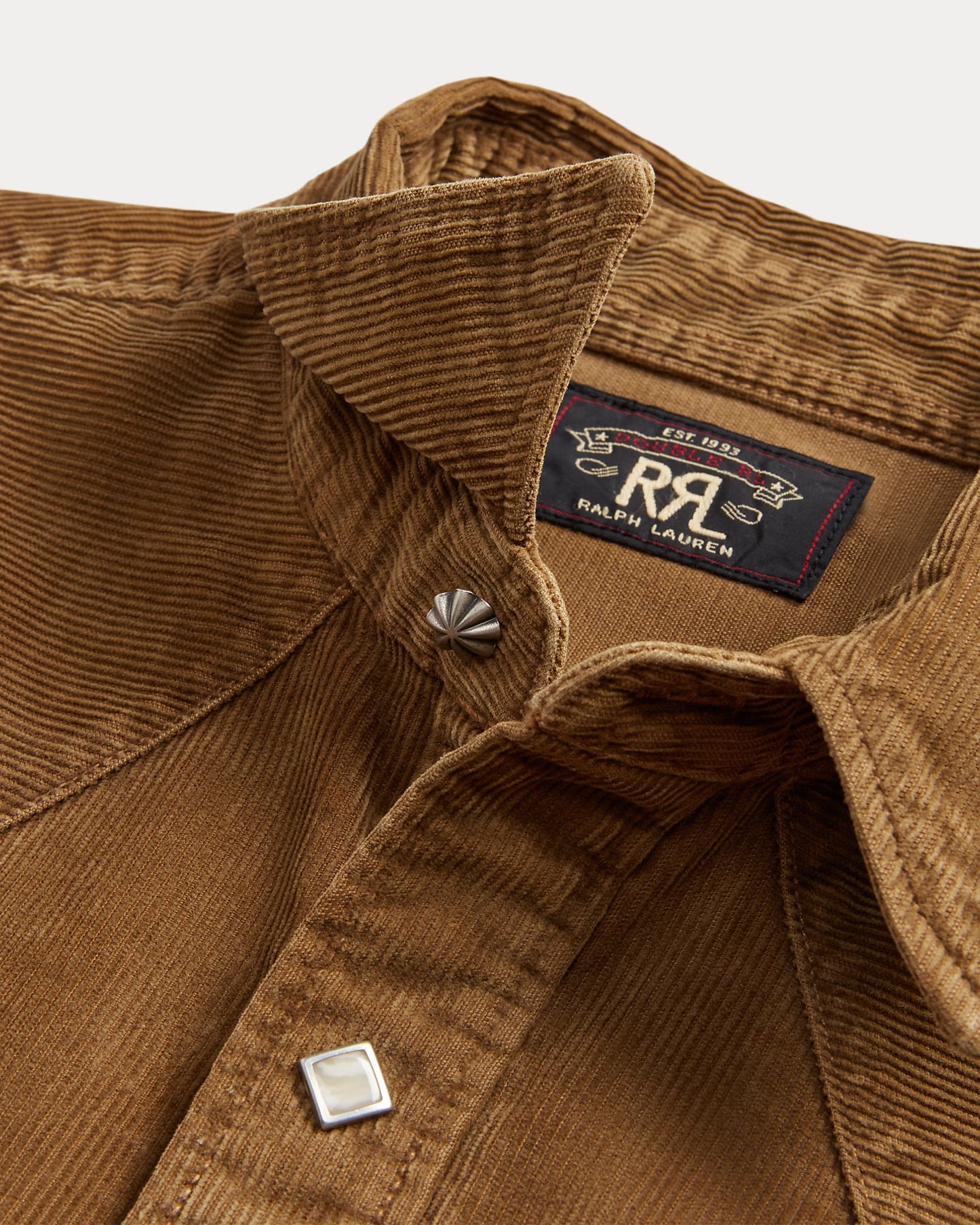 RRL Slim Fit Corduroy Western Shirt