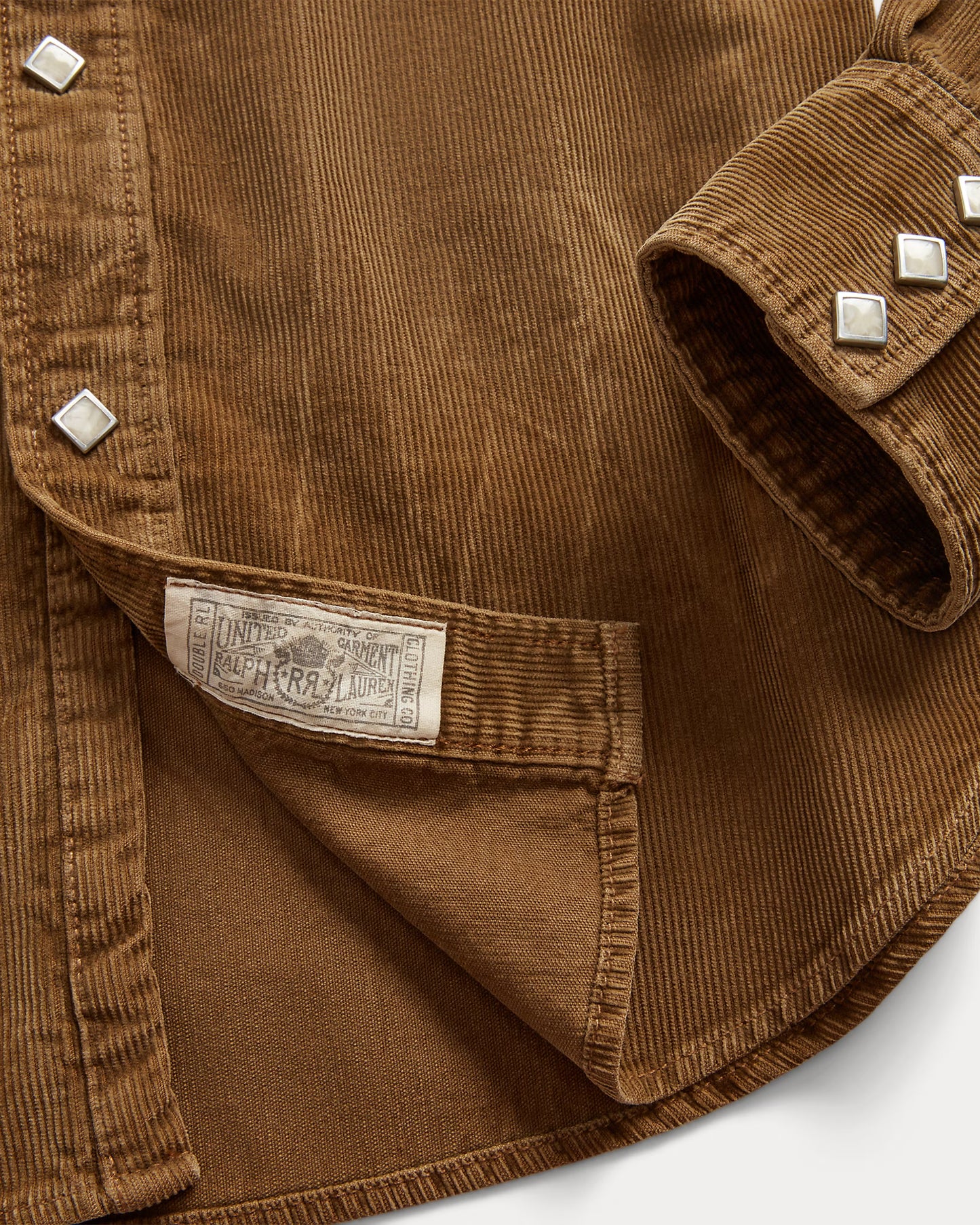 RRL Slim Fit Corduroy Western Shirt