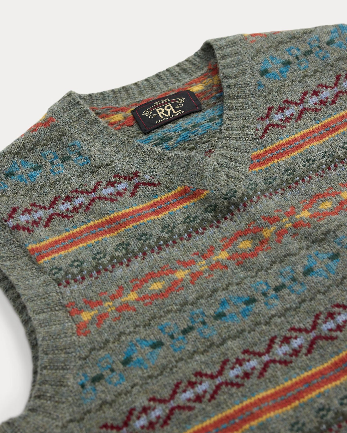 RRL Fair Isle Wool-Blend Sweater Vest