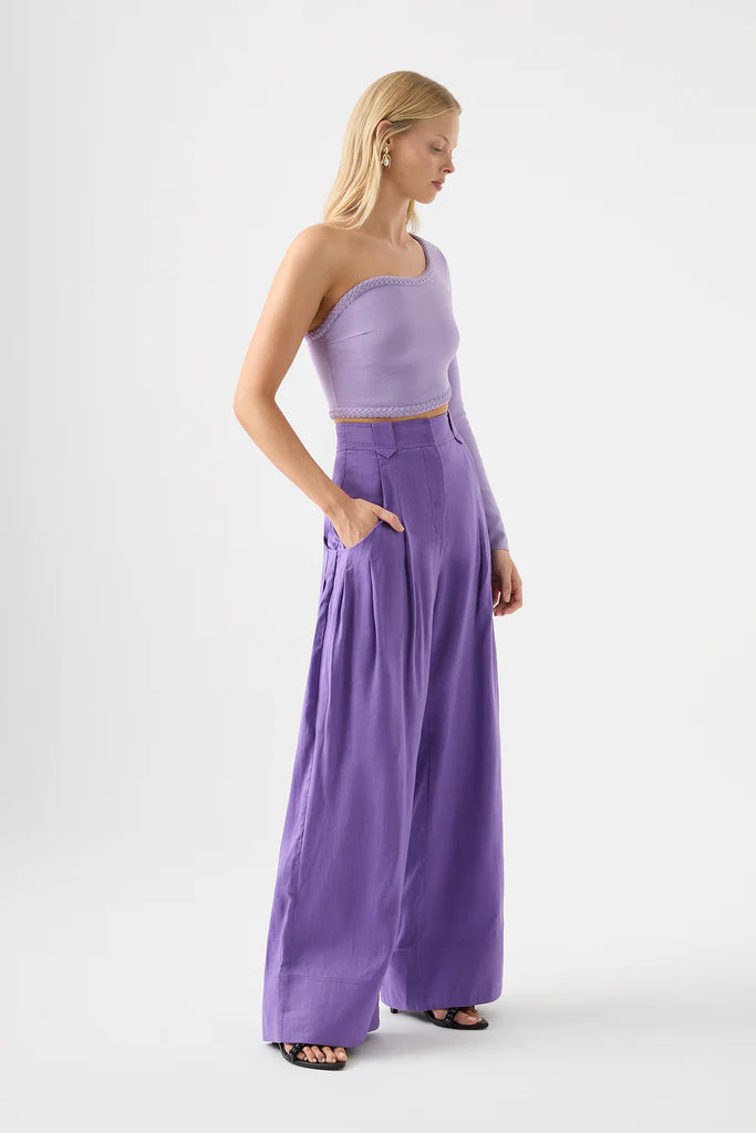 AJE Equinox Pleated Wide Leg Pant