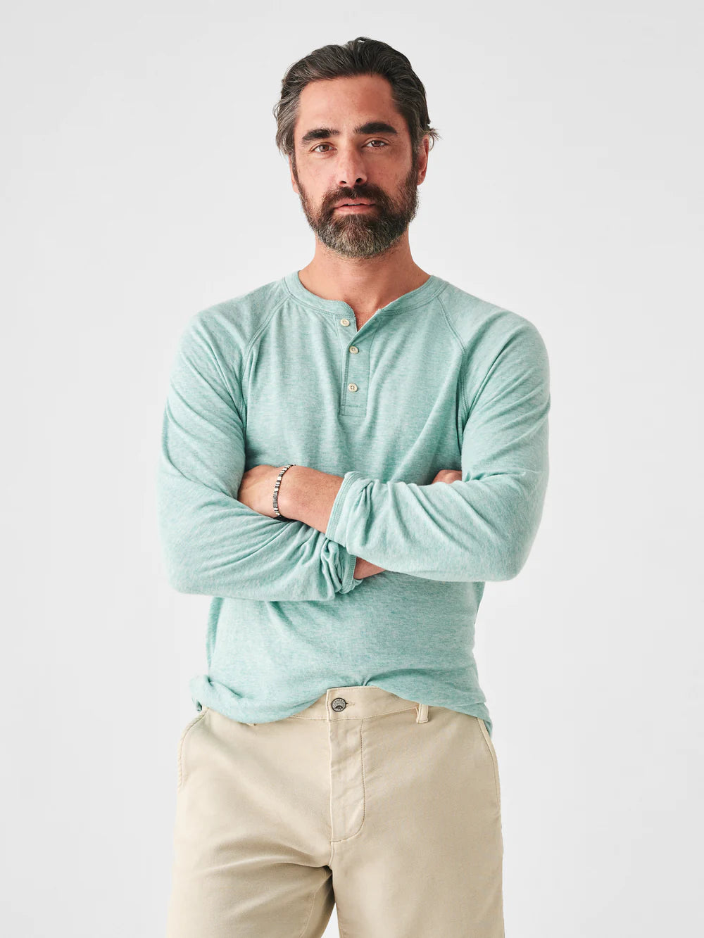 FAHERTY Cloud Cotton Long Sleeve Henley