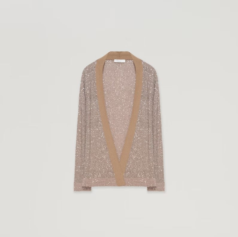 FABIANA FILIPPI Sequinned Blush Cardigan