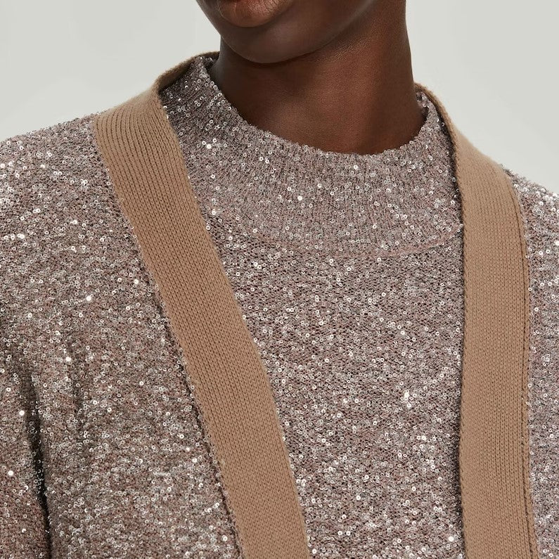 FABIANA FILIPPI Sequinned Blush Cardigan