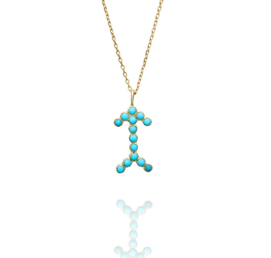 NAYLA SHAMI Turquoise Arrow Necklace