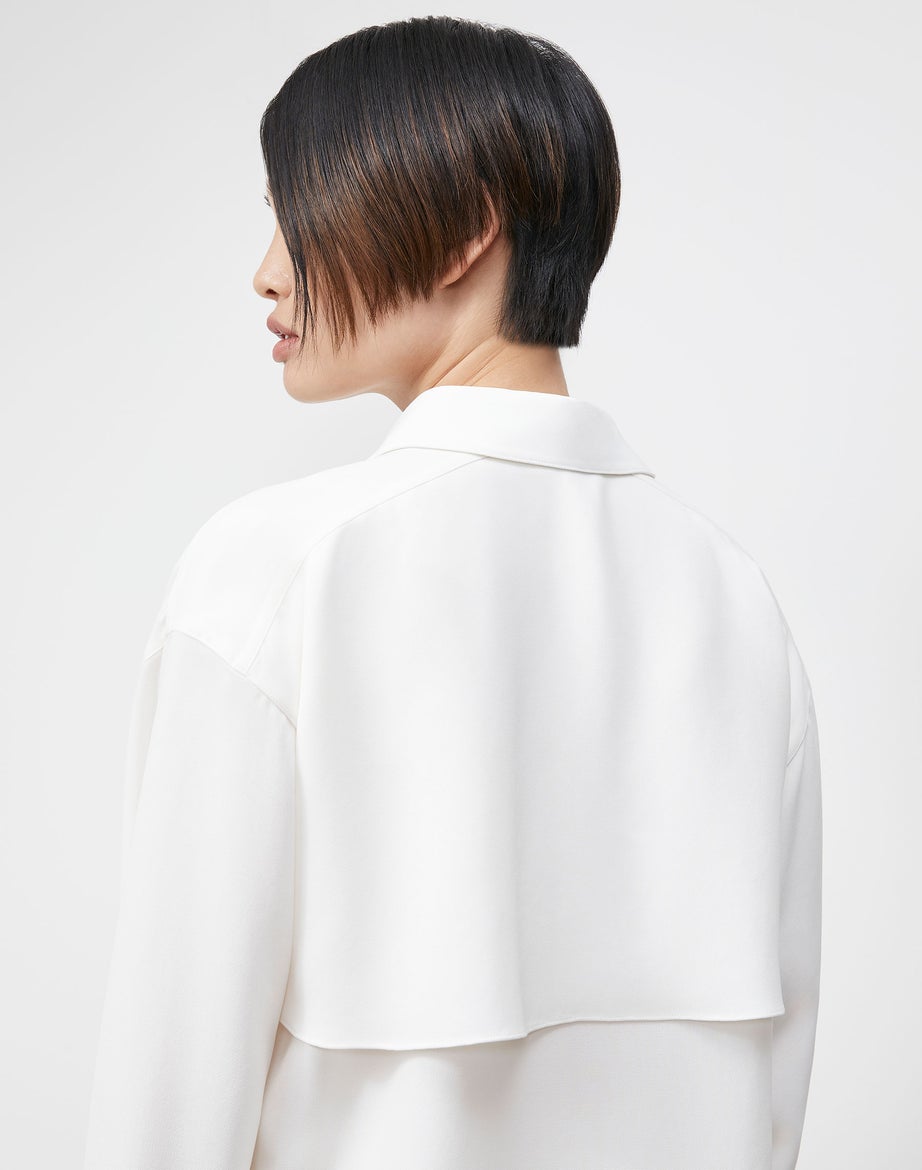 LAFAYETTE 148 Livia Blouse in Finesse Crepe