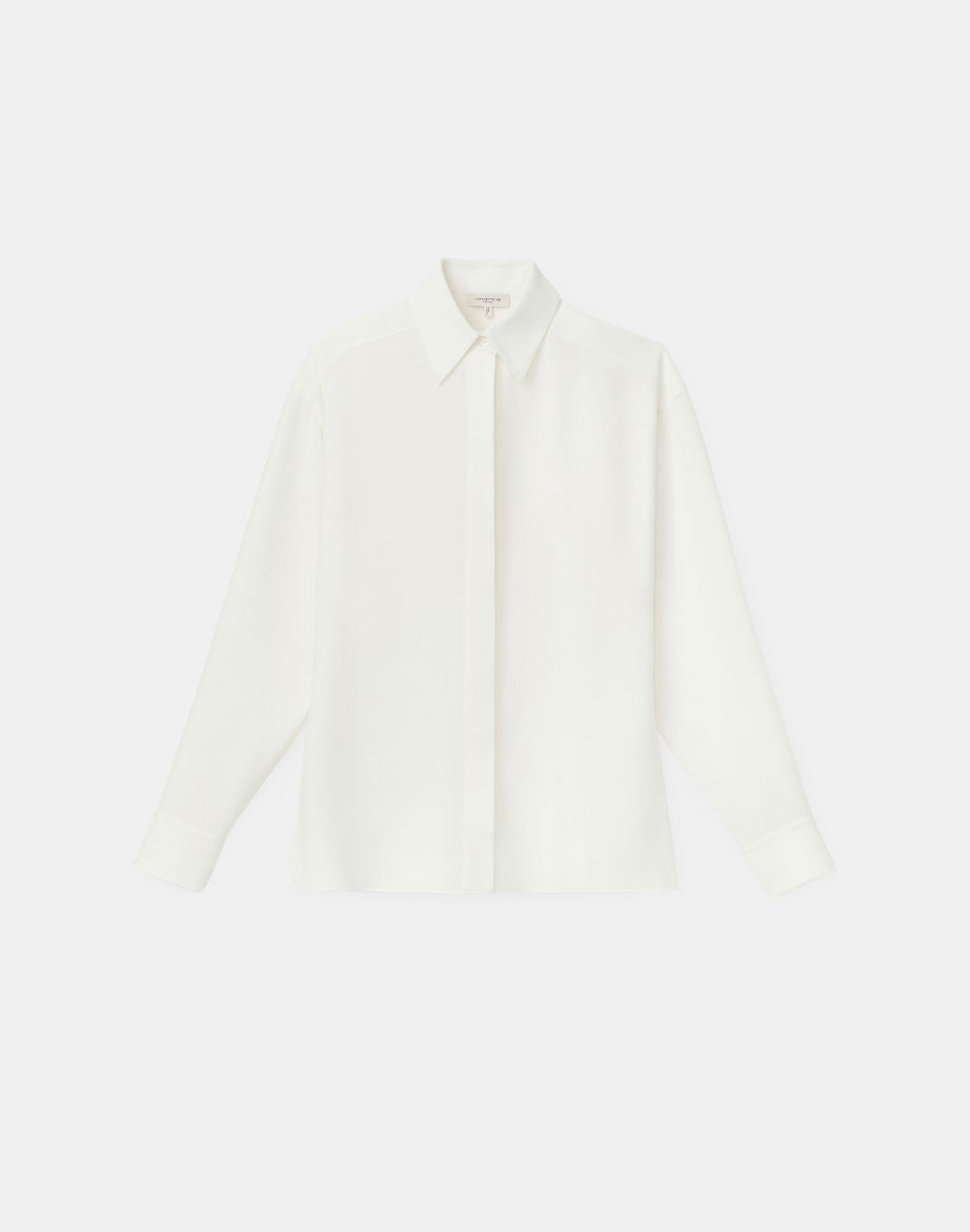 LAFAYETTE 148 Livia Blouse in Finesse Crepe