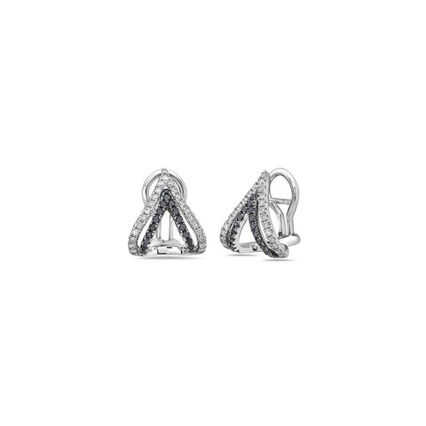 CHARLES KRYPELL Diamond Double V Stud Earring