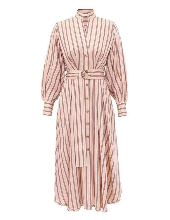 ZIMMERMANN Valiant Tuck Shirt Dress